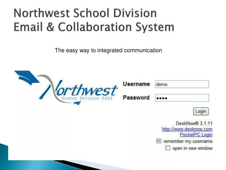 northwest school division email collaboration system