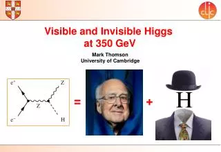 Visible and Invisible Higgs at 350 GeV