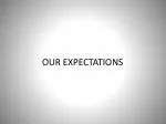OUR EXPECTATIONS - slide 1