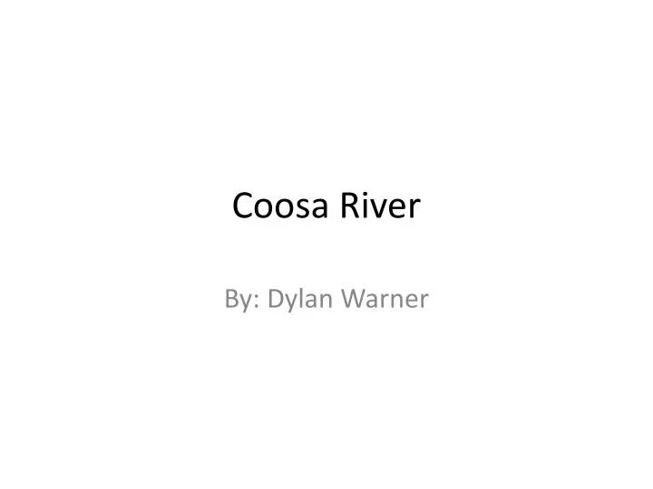 coosa river
