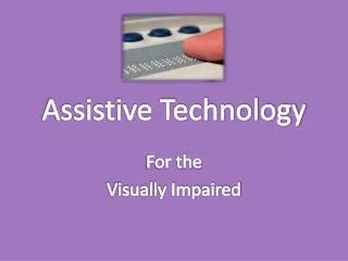 Assistive Technology