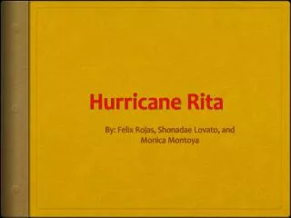 Hurricane R ita