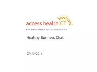 Healthy Business Chat 07/10/2014