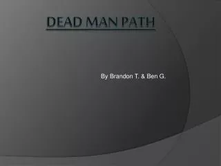 Dead Man Path