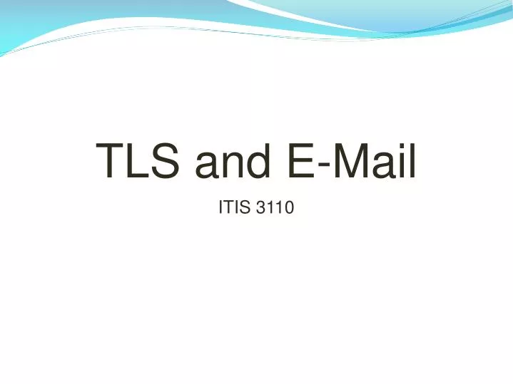 tls and e mail