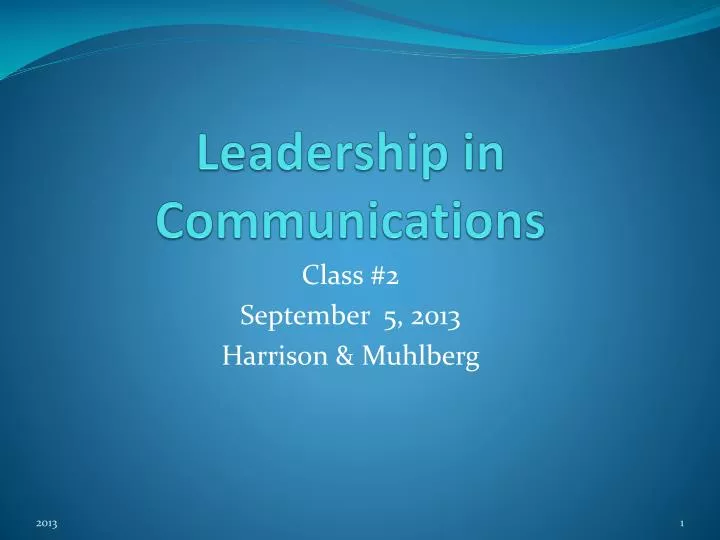 leadership in communications