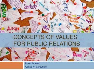 Concepts of Values for Public Relations