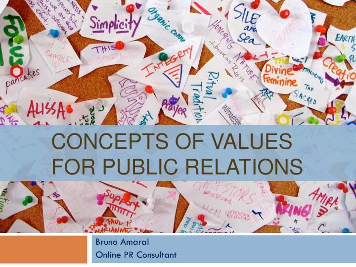 concepts of values for public relations