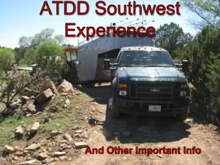 ATDD Southwest Experience