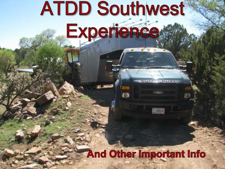 atdd southwest experience