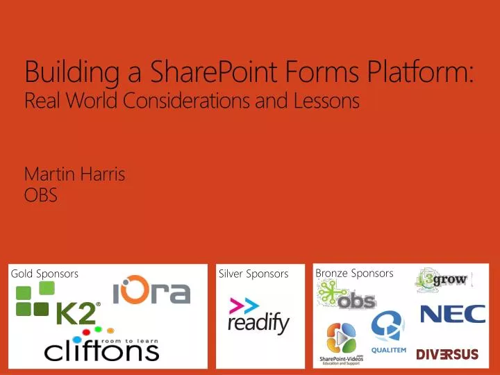 building a sharepoint forms platform real world considerations and lessons