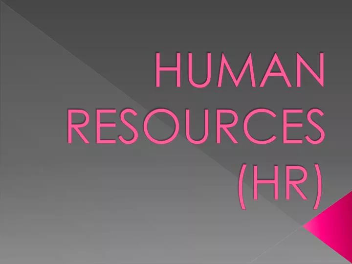 human resources hr