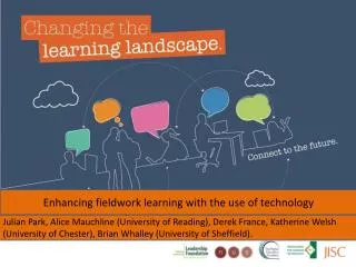 Enhancing fieldwork learning with the use of technology