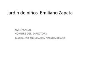 jard n de ni os emiliano zapata