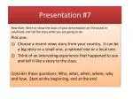 Presentation #7 - slide 1