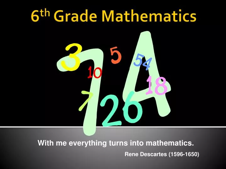 6 th grade mathematics