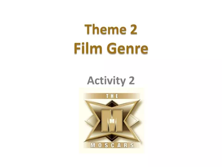 theme 2 film genre activity 2