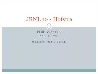 JRNL 10 - Hofstra