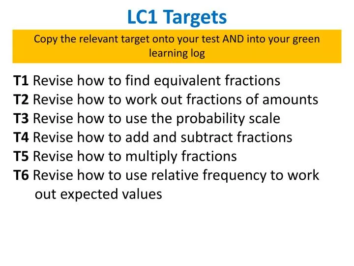 lc1 targets