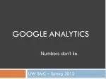 Google Analytics - slide 1