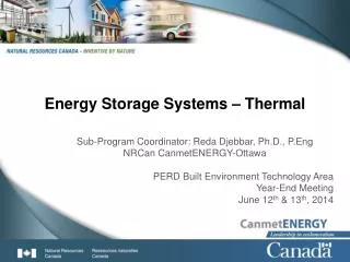 Energy Storage Systems – Thermal
