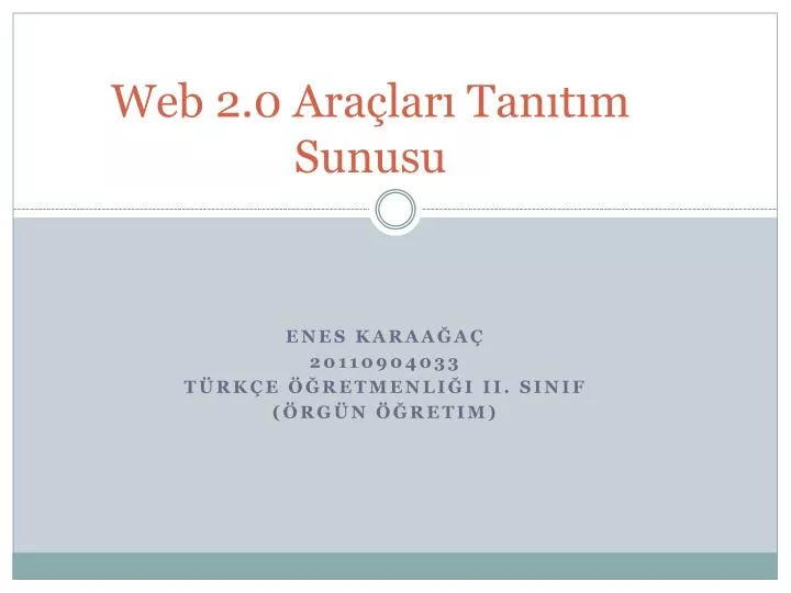 web 2 0 ara lar tan t m sunusu