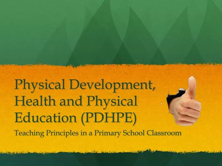 physical development health and physical education pdhpe