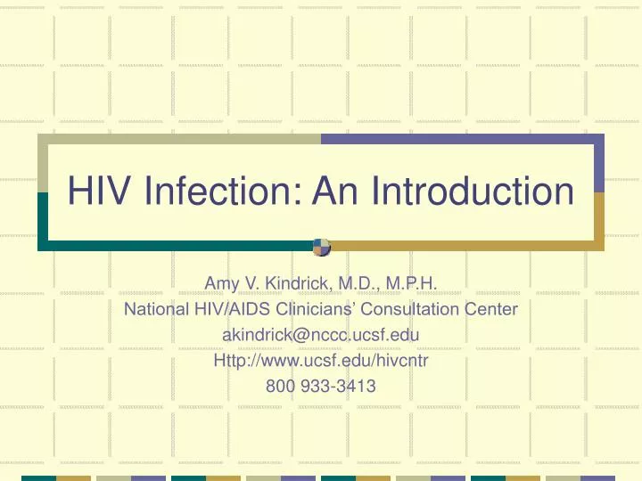 hiv infection an introduction