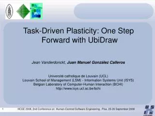 Task-Driven Plasticity: One Step Forward with UbiDraw