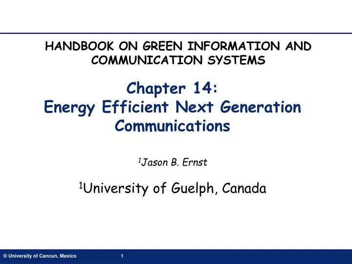 chapter 14 energy efficient next generation communications
