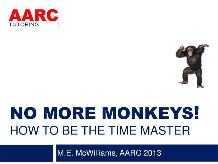 no more monkeys how to be the time master