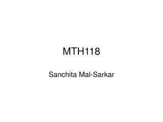 MTH118