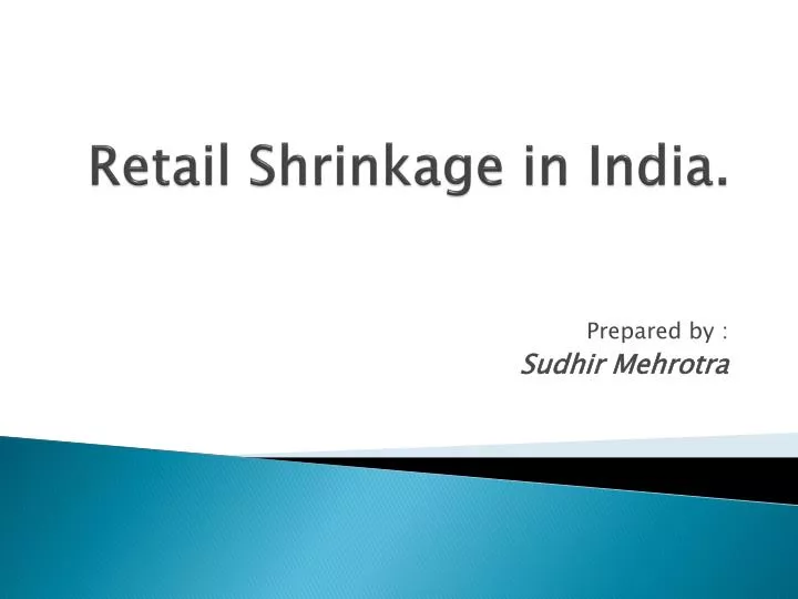 retail shrinkage in india