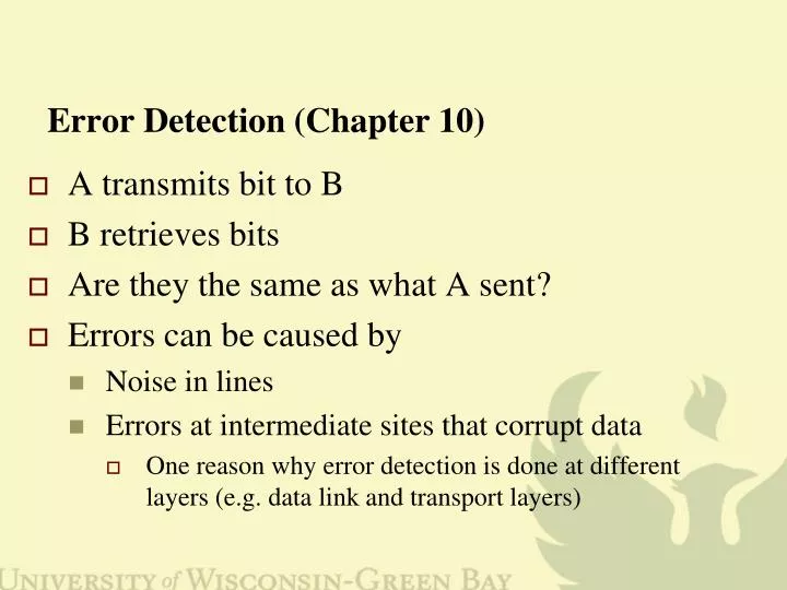 error detection chapter 10