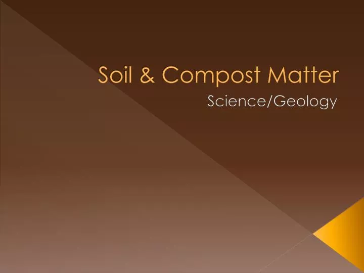 soil compost matter