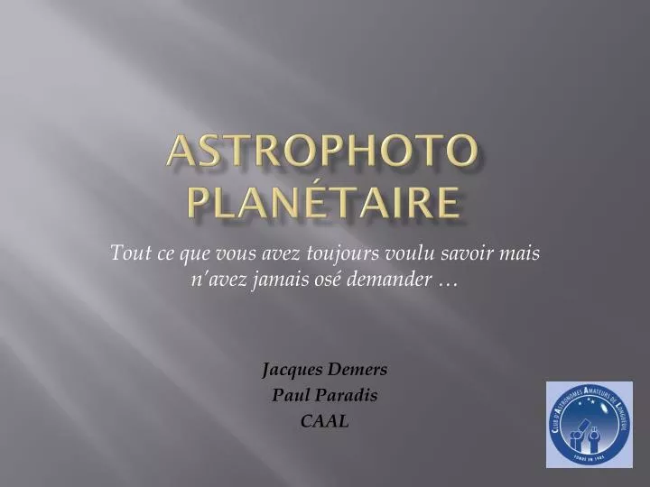 astrophoto plan taire