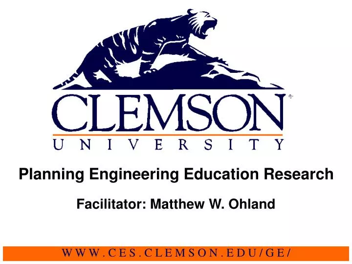 planning engineering education research