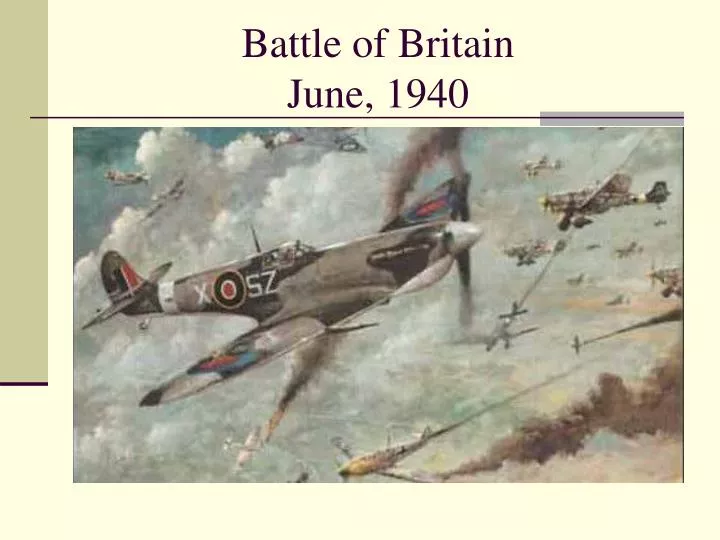 battle of britain june 1940