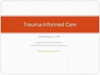 Trauma-Informed Care