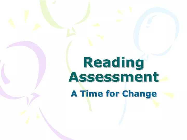 reading assessment