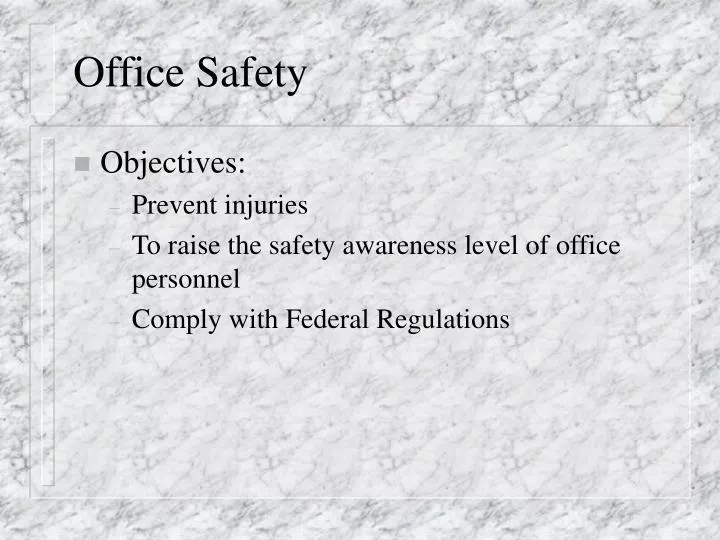 office safety