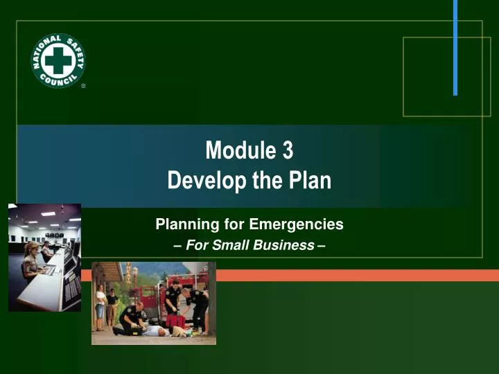 module 3 develop the plan