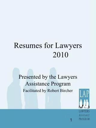 Resumes for Lawyers 2010