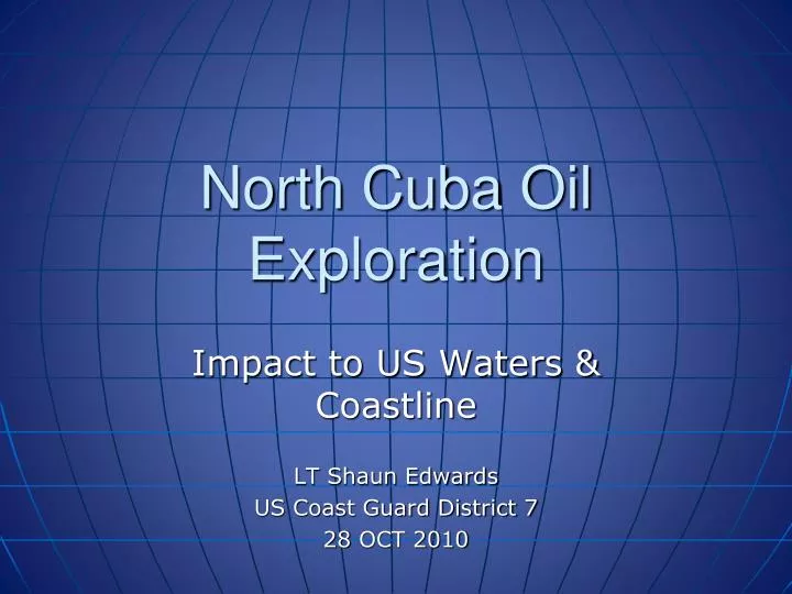 north cuba oil exploration