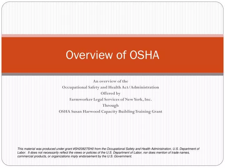 overview of osha