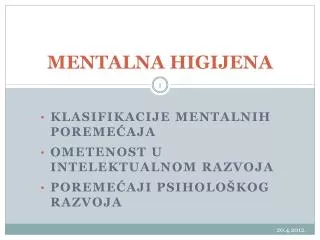 mentalna higijena