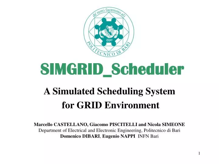 simgrid scheduler