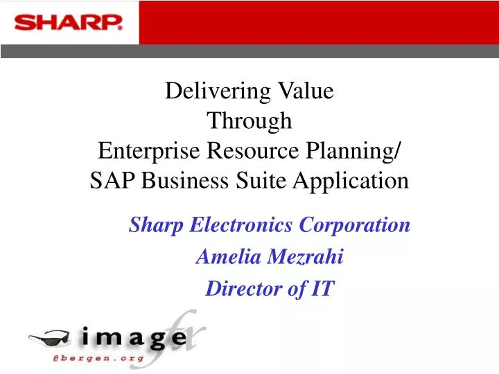 delivering value through enterprise resource planning sap business suite application