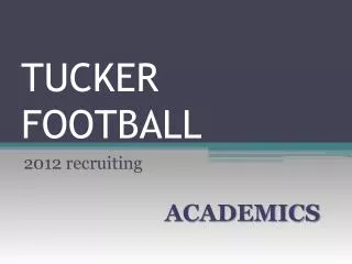 TUCKER FOOTBALL