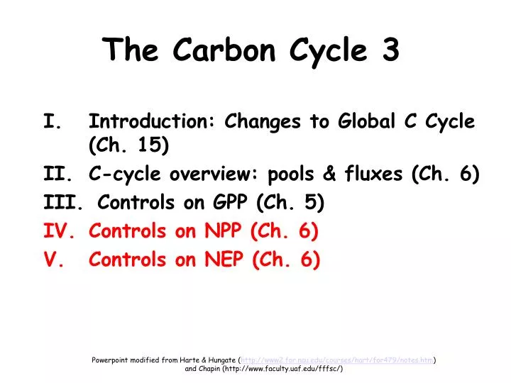 the carbon cycle 3